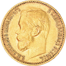 Moneta, Russia, Nicholas II, 5 Roubles, 1899, St. Petersburg, EF(40-45), Złoto