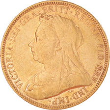 Moeda, Grã-Bretanha, Victoria, Sovereign, 1893, EF(40-45), Dourado, KM:785