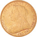 Munten, Groot Bretagne, Victoria, Sovereign, 1893, ZF, Goud, KM:785