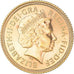 Moeda, Grã-Bretanha, Elizabeth II, 1/2 Sovereign, 2001, AU(55-58), Dourado