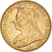 Coin, Great Britain, Victoria, Sovereign, 1901, Melbourne, AU(50-53), Gold