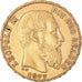 Moneda, Bélgica, Leopold II, 20 Francs, 20 Frank, 1877, MBC+, Oro, KM:37