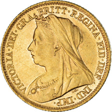 Coin, Great Britain, Victoria, 1/2 Sovereign, 1898, London, AU(50-53), Gold