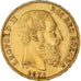 Moneta, Belgio, Leopold II, 20 Francs, 20 Frank, 1876, BB, Oro, KM:37