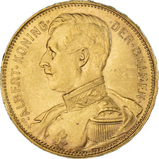 Coin, Belgium, 20 Francs, 20 Frank, 1914, AU(50-53), Gold, KM:78