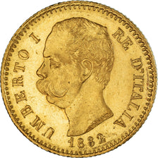 Monnaie, Italie, Umberto I, 20 Lire, 1882, Rome, TTB+, Or, KM:21