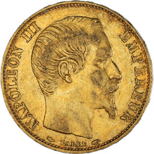 Moneta, Francja, Napoleon III, Napoléon III, 20 Francs, 1854, Paris, EF(40-45)