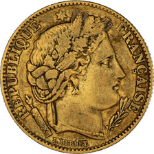 Munten, Frankrijk, Cérès, 10 Francs, 1850, Paris, FR+, Goud, KM:770