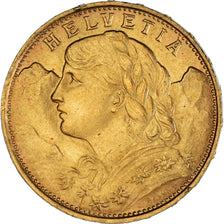 Moneta, Svizzera, 20 Francs, 1922, Bern, BB+, Oro, KM:35.1