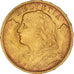 Coin, Switzerland, 20 Francs, 1927, Bern, AU(55-58), Gold, KM:35.1