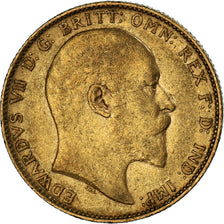 Münze, Großbritannien, Edward VII, Sovereign, 1903, Souverain, S+, Gold