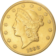 Moeda, Estados Unidos da América, Liberty Head, $20, Double Eagle, 1898, U.S.