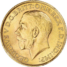 Coin, Great Britain, George V, Sovereign, 1912, Souverain, MS(60-62), Gold