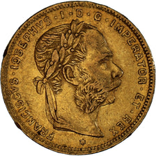 Coin, Austria, Franz Joseph I, 8 Florins-20 Francs, 1880, AU(50-53), Gold