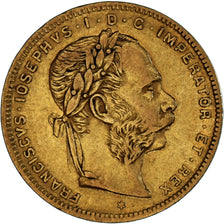 Austria, Franz Joseph I, 8 Florins-20 Francs, 1876, EF(40-45), Gold, KM:2269