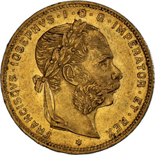 Munten, Oostenrijk, Franz Joseph I, 8 Florins-20 Francs, 1878, ZF+, Goud