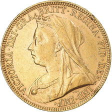 Moneda, Gran Bretaña, Victoria, Sovereign, 1893, Souverain, MBC+, Oro, KM:785