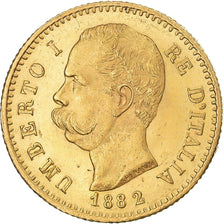 Moneta, Italia, Umberto I, 20 Lire, 1882, Rome, SPL-, Oro, KM:21