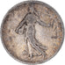 Coin, France, Semeuse, Franc, 1902, Paris, EF(40-45), Silver, KM:844.1