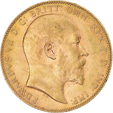 Munten, Australië, Edward VII, Souverain, Sovereign, 1906, Perth, PR, Goud