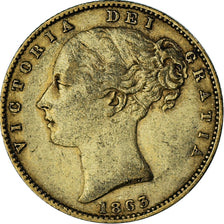 Munten, Groot Bretagne, Victoria, Sovereign, 1863, Souverain, ZF, Goud, KM:736.2