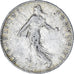 Moneda, Francia, Semeuse, 50 Centimes, 1909, Paris, BC+, Plata, KM:854