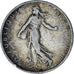 Moneda, Francia, Semeuse, 2 Francs, 1905, Paris, BC+, Plata, KM:845.1