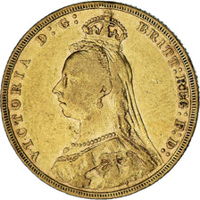 Monnaie, Grande-Bretagne, Victoria, Sovereign, 1890, TTB, Or, KM:767