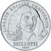 Moneda, Francia, Descartes, 100 Francs, 1991, Paris, EBC+, Plata, KM:996