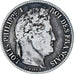 Francia, 1 Franc, 1844, Lille, BC+, Plata, KM:748.13, Gadoury:453