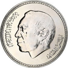 Coin, Morocco, al-Hassan II, 50 Dirhams, 1975, MS(60-62), Silver, KM:65