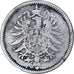 ALEMANIA - IMPERIO, Wilhelm I, Mark, 1875, Berlin, Plata, BC+, KM:7