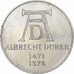 ALEMANHA - REPÚBLICA FEDERAL, 5 Mark, 500th Anniversary - Birth of Albrecht D