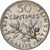 França, 50 Centimes, Semeuse, 1898, Paris, Prata, AU(55-58), Gadoury:420