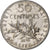França, 50 Centimes, Semeuse, 1898, Paris, Prata, AU(55-58), Gadoury:420