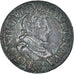 Moneta, Francia, Louis XIII, Double tournois, buste enfantin, Double Tournois