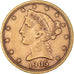 Coin, United States, Coronet Head, $5, Half Eagle, 1905, U.S. Mint, San