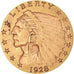 Moeda, Estados Unidos da América, Indian Head, $2.50, Quarter Eagle, 1928, U.S.