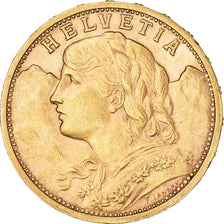 Münze, Schweiz, 20 Francs, 1899, Bern, VZ, Gold, KM:35.1