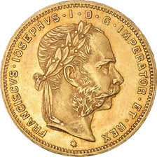 Moneta, Austria, Franz Joseph I, 8 Florins-20 Francs, 1887, BB+, Oro, KM:2269