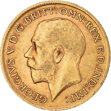 Münze, Großbritannien, George V, 1/2 Sovereign, 1911, London, SS+, Gold