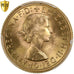 Great Britain, Elizabeth II, Sovereign, 1958, London, Gold, PCGS, MS(65-70)