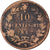 Moneta, Włochy, Vittorio Emanuele II, 10 Centesimi, 1867, Naples, F(12-15)