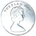 Moneda, Tokelau, Elizabeth II, 5 Dollars, 1988, British Royal Mint, SC, Plata
