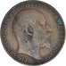 Coin, Great Britain, Edward VII, Penny, 1908, VF(20-25), Bronze, KM:794.2