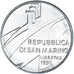 Coin, San Marino, 100 Lire, 1990, Rome, MS(60-62), Steel, KM:254