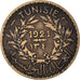 Moneda, Túnez, Anonymous, 50 Centimes, 1921, Paris, BC+, Aluminio - bronce