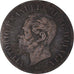 Moeda, Itália, Vittorio Emanuele II, 2 Centesimi, 1862, Naples, F(12-15)