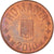 Moneda, Rumanía, 5 Bani, 2010, BC+, Acier plaqué cuivre, KM:190