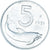 Moneta, Italia, 5 Lire, 1951, Rome, SPL-, Alluminio, KM:92